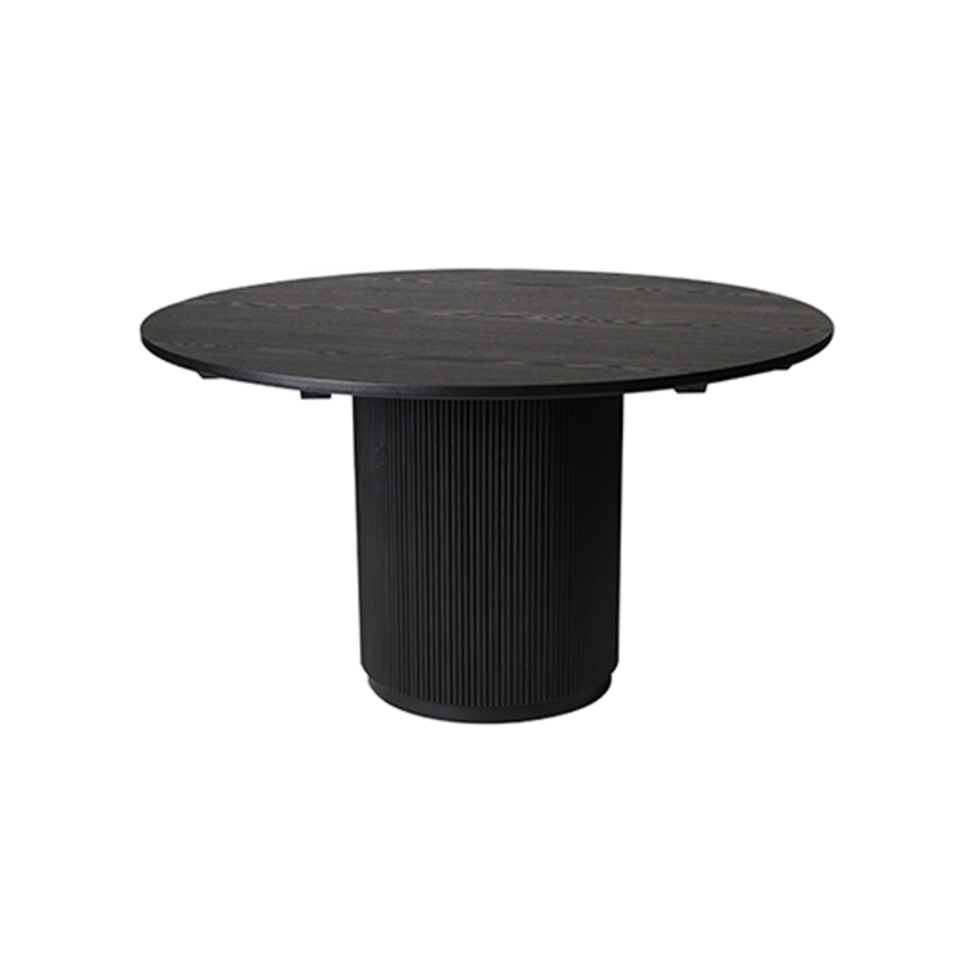 Fir Round Dining Table 130cm - Black image 0